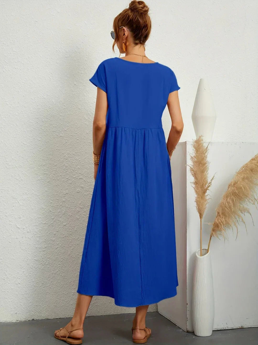 Gabrielle | Fluid Midi Dress
