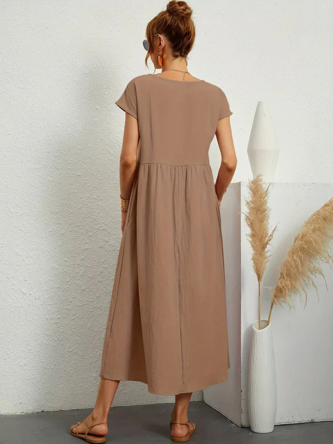 Gabrielle | Fluid Midi Dress