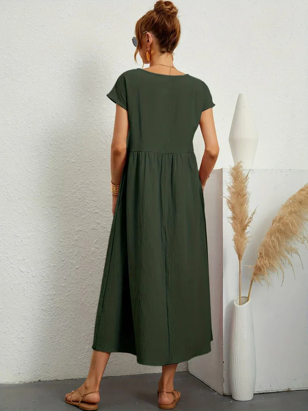 Gabrielle | Fluid Midi Dress