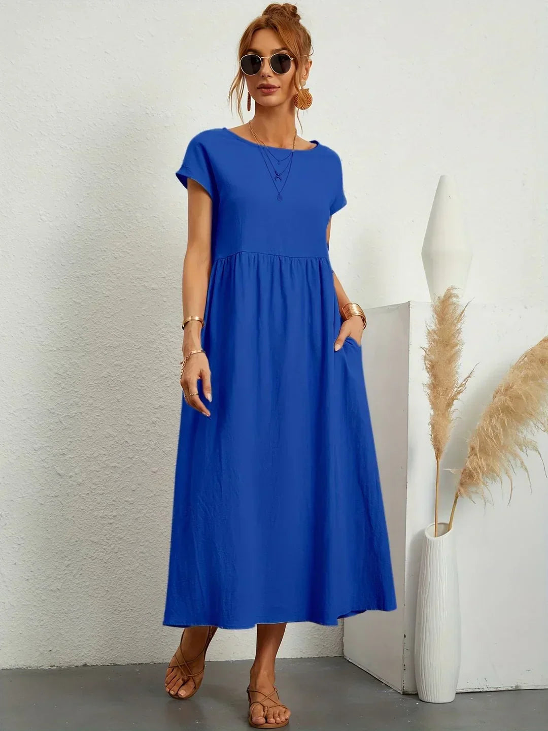 Gabrielle | Fluid Midi Dress