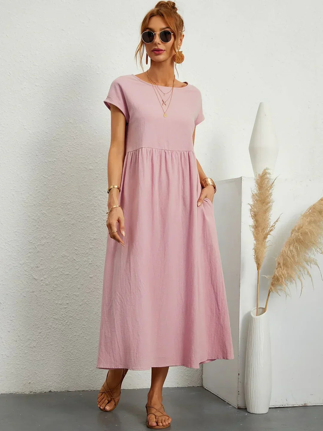 Gabrielle | Fluid Midi Dress
