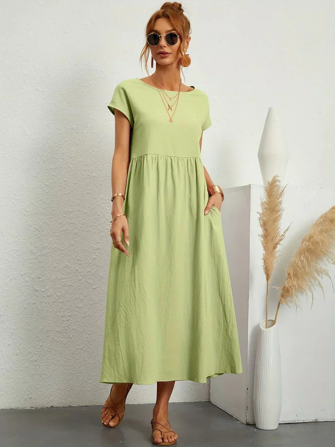 Gabrielle | Fluid Midi Dress