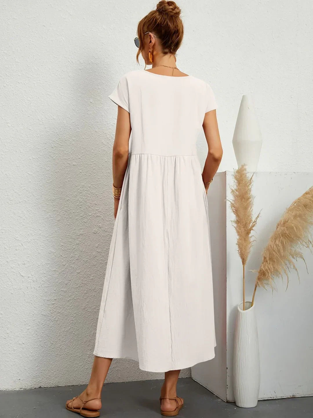 Gabrielle | Fluid Midi Dress