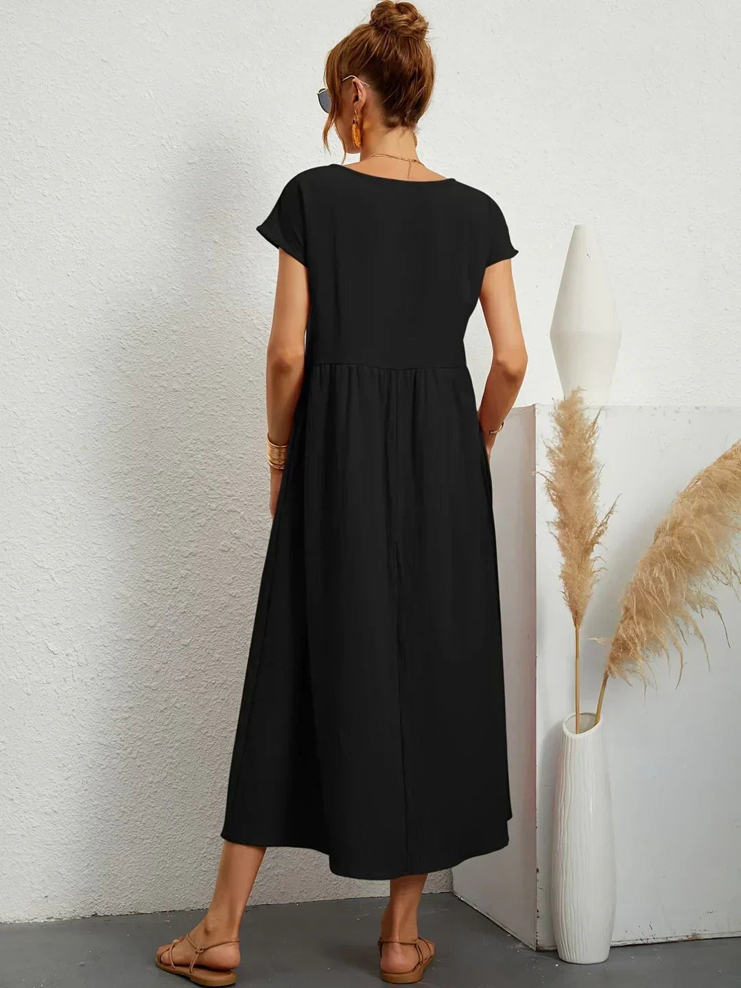 Gabrielle | Fluid Midi Dress