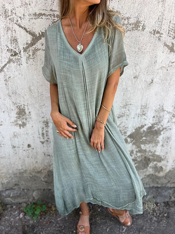 Violette | V-Neck Relaxed Dress