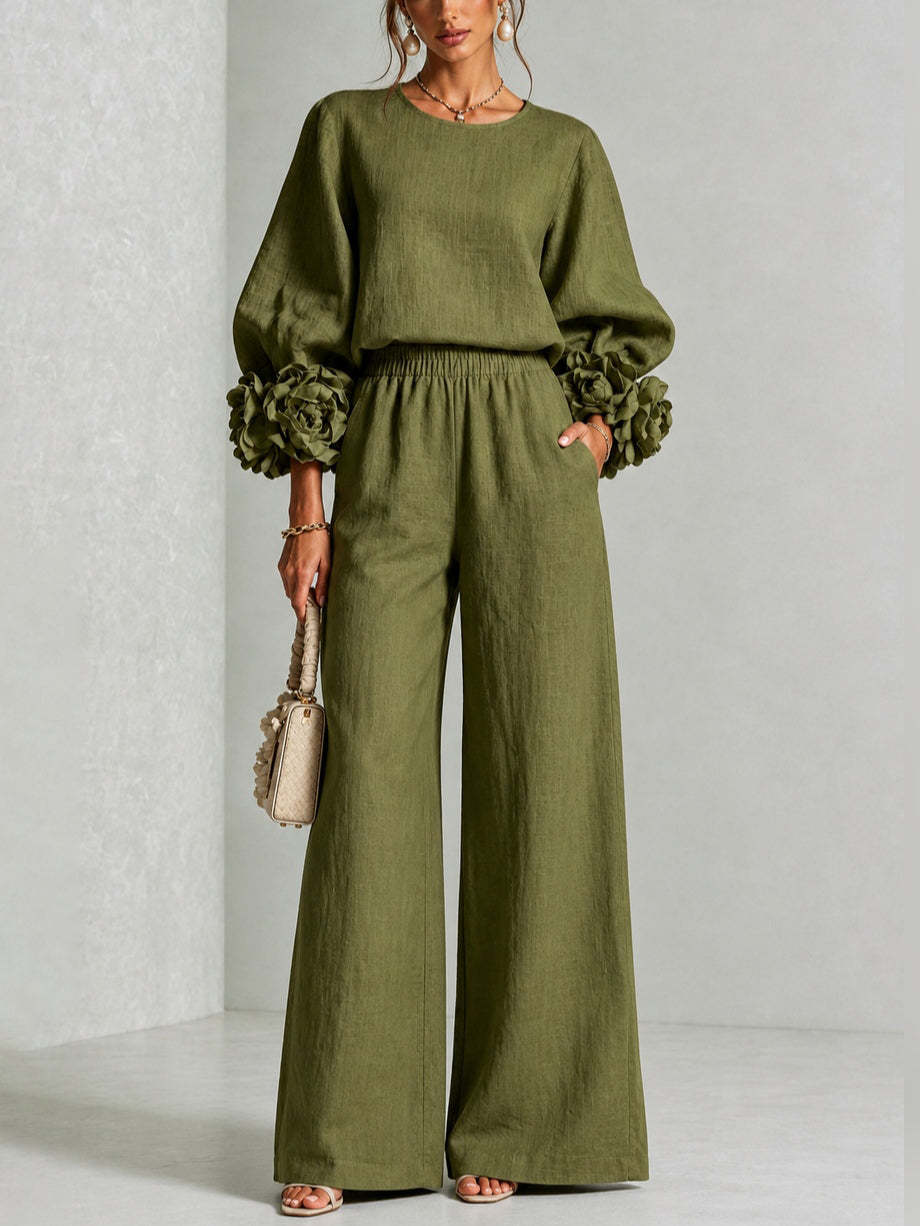 ROSALIE | SET DUE PEZZI CON POLSINI FLOREALI
