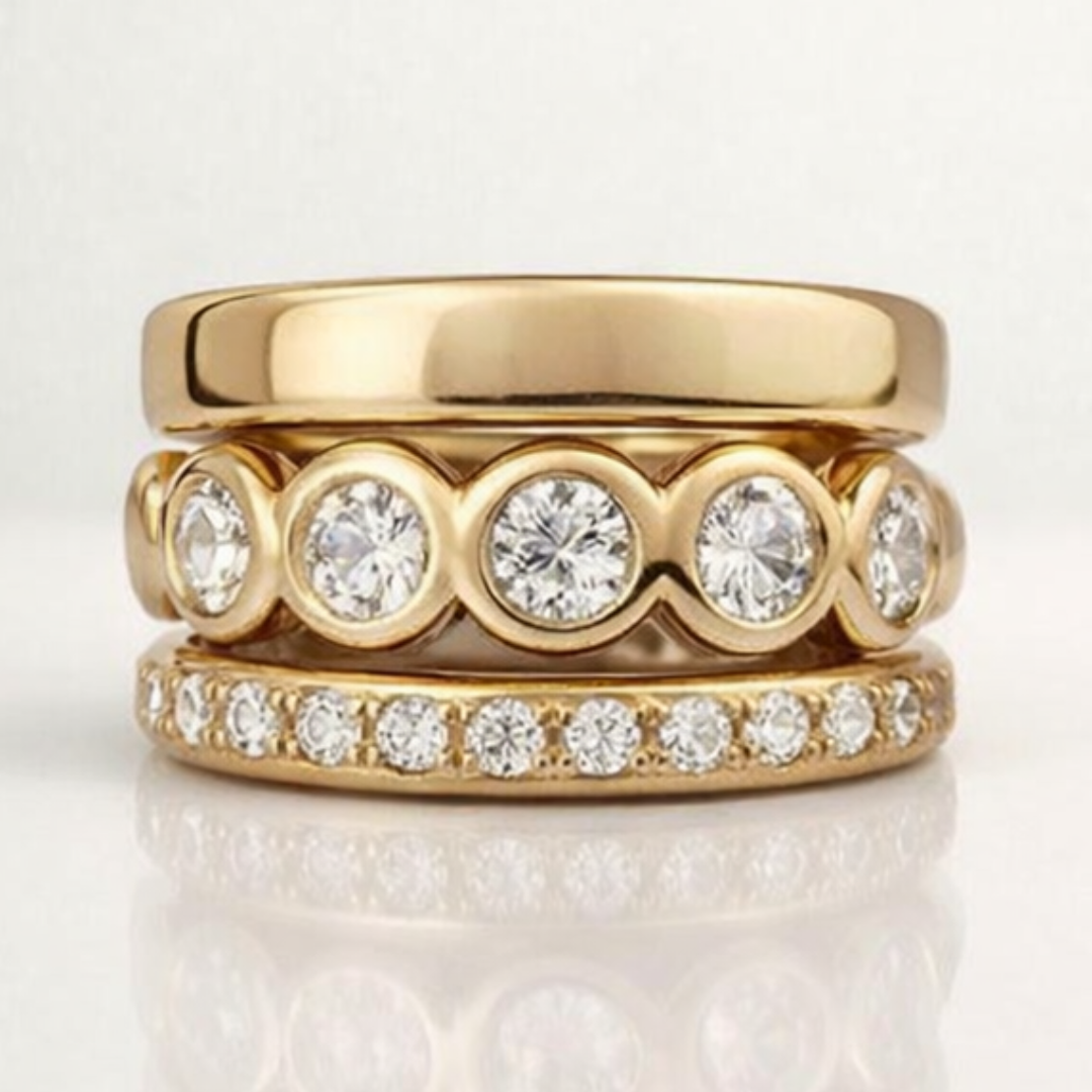 Forged Gold Ring