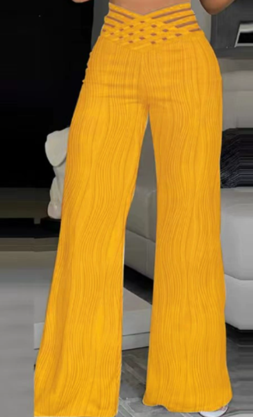 Margot | High Waisted Crisscross Trousers