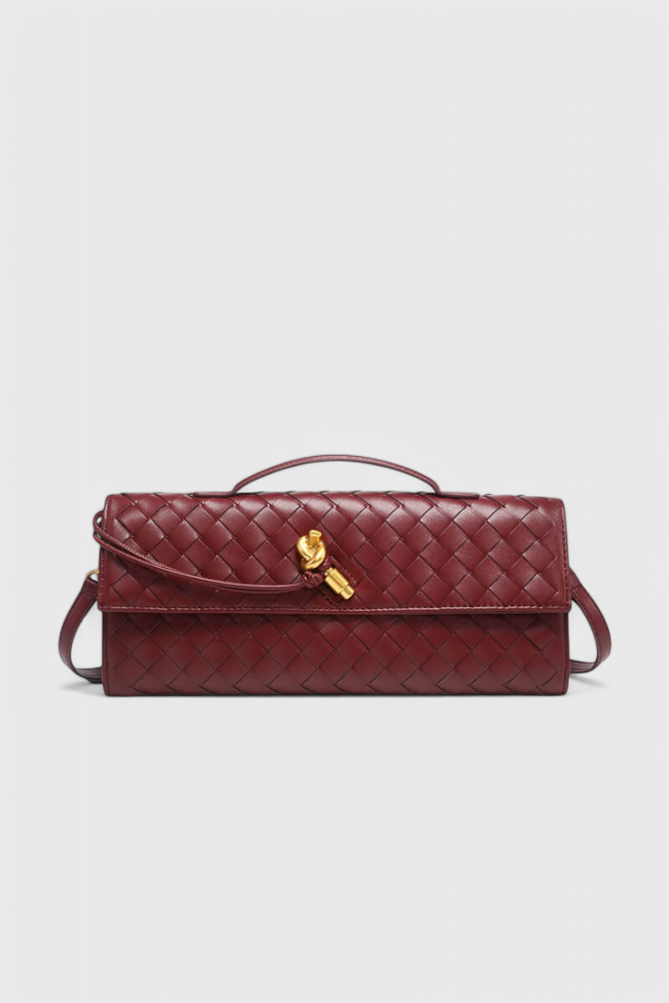 Melanie | Clutch with Gold Ribbon Detail