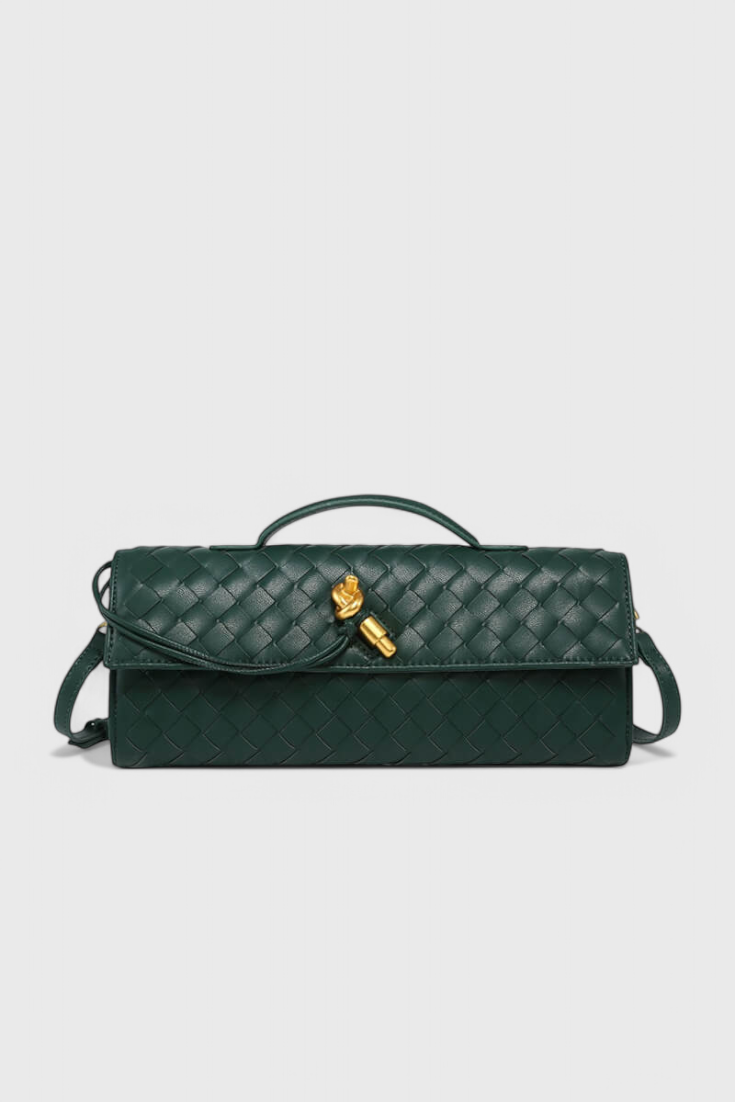 Melanie | Clutch with Gold Ribbon Detail