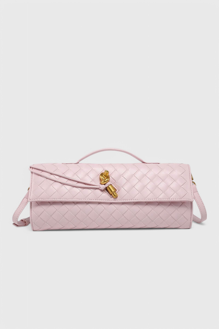 Melanie | Clutch with Gold Ribbon Detail