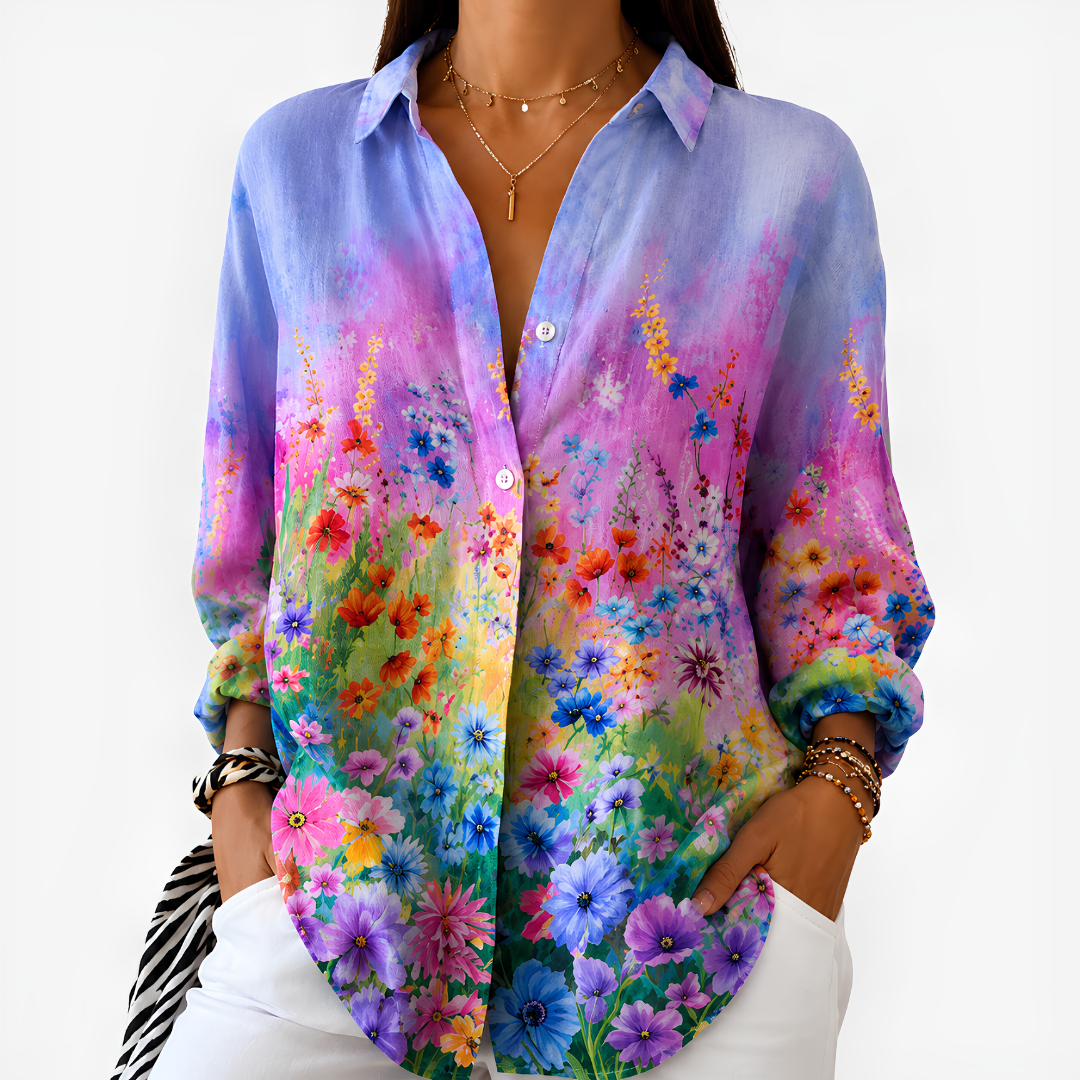 Chloe | Blooming Meadow Floral Blouse