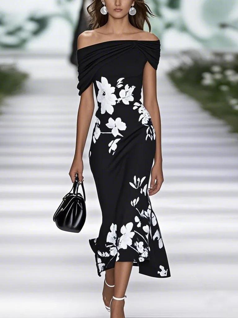 Frederique | Floral Print Evening Dress