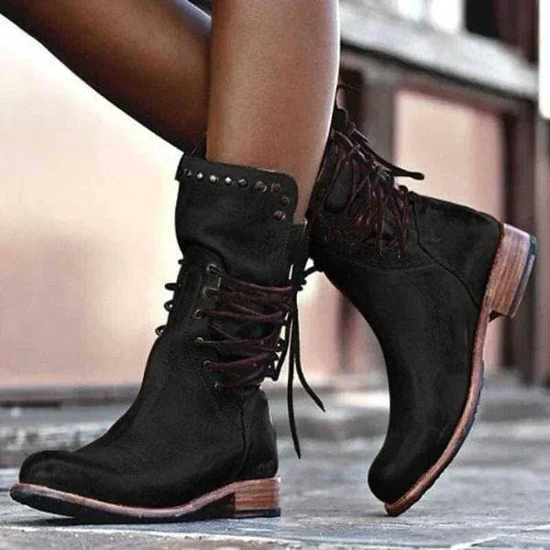 Venetia | Lace-Up Ankle Boots