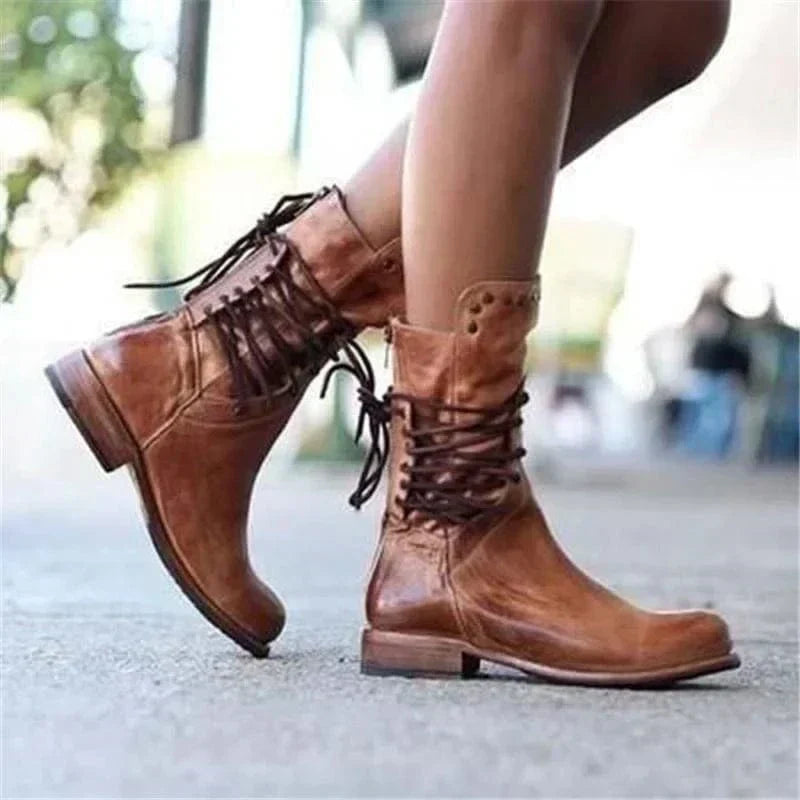 Venetia | Lace-Up Ankle Boots