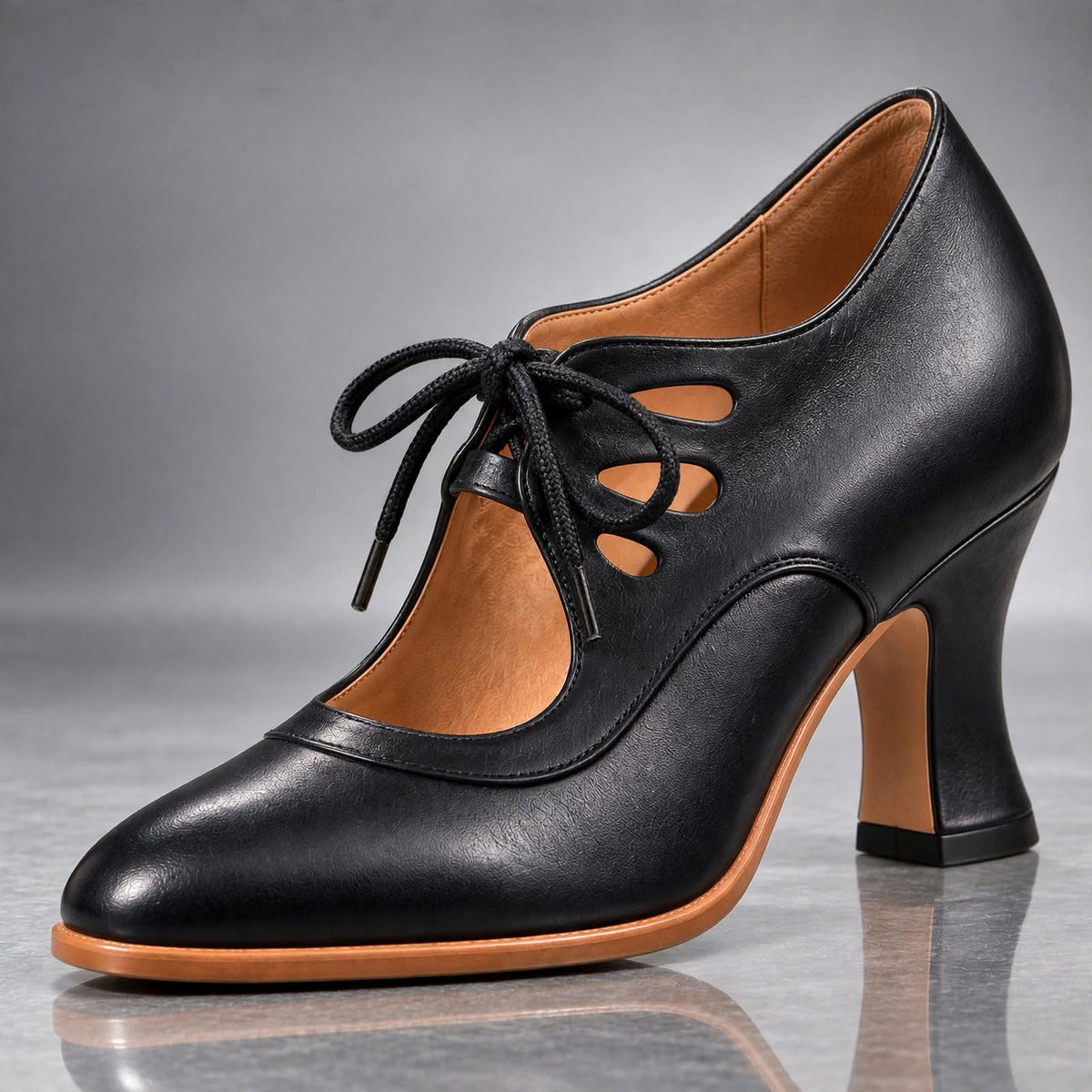 Evelyn Lace-Up Heels