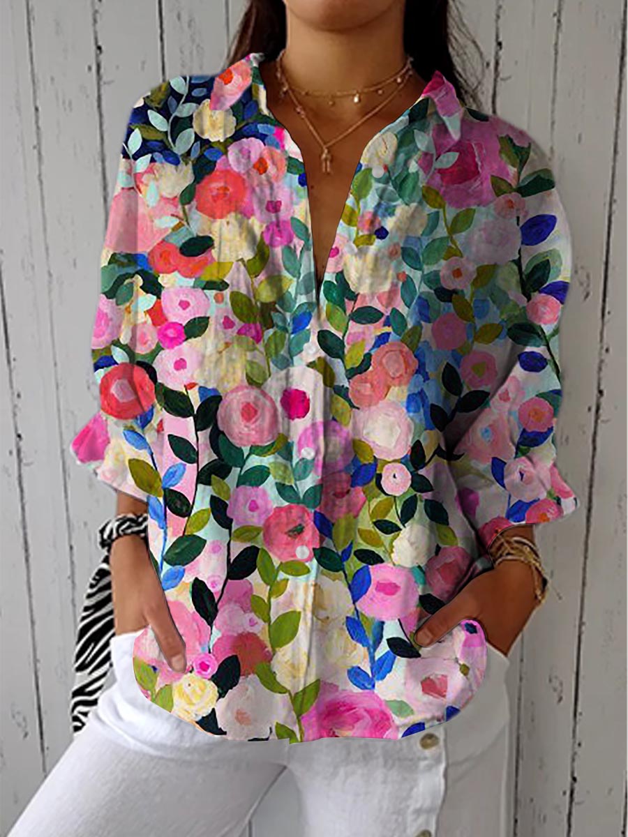 Frida | Canvas Bloom Blouse