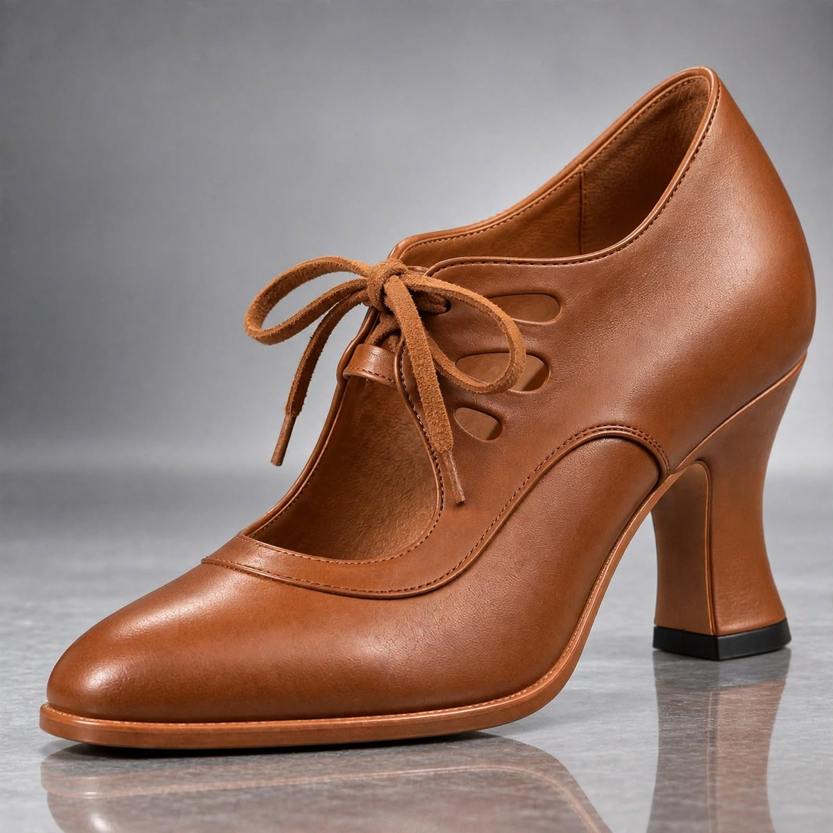 Evelyn Lace-Up Heels