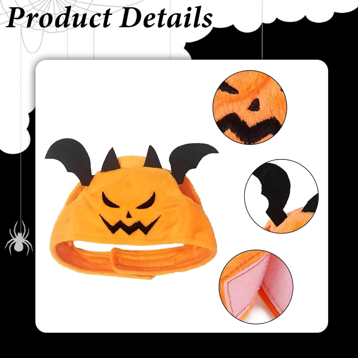 Adjustable Pumpkin Pet Hat