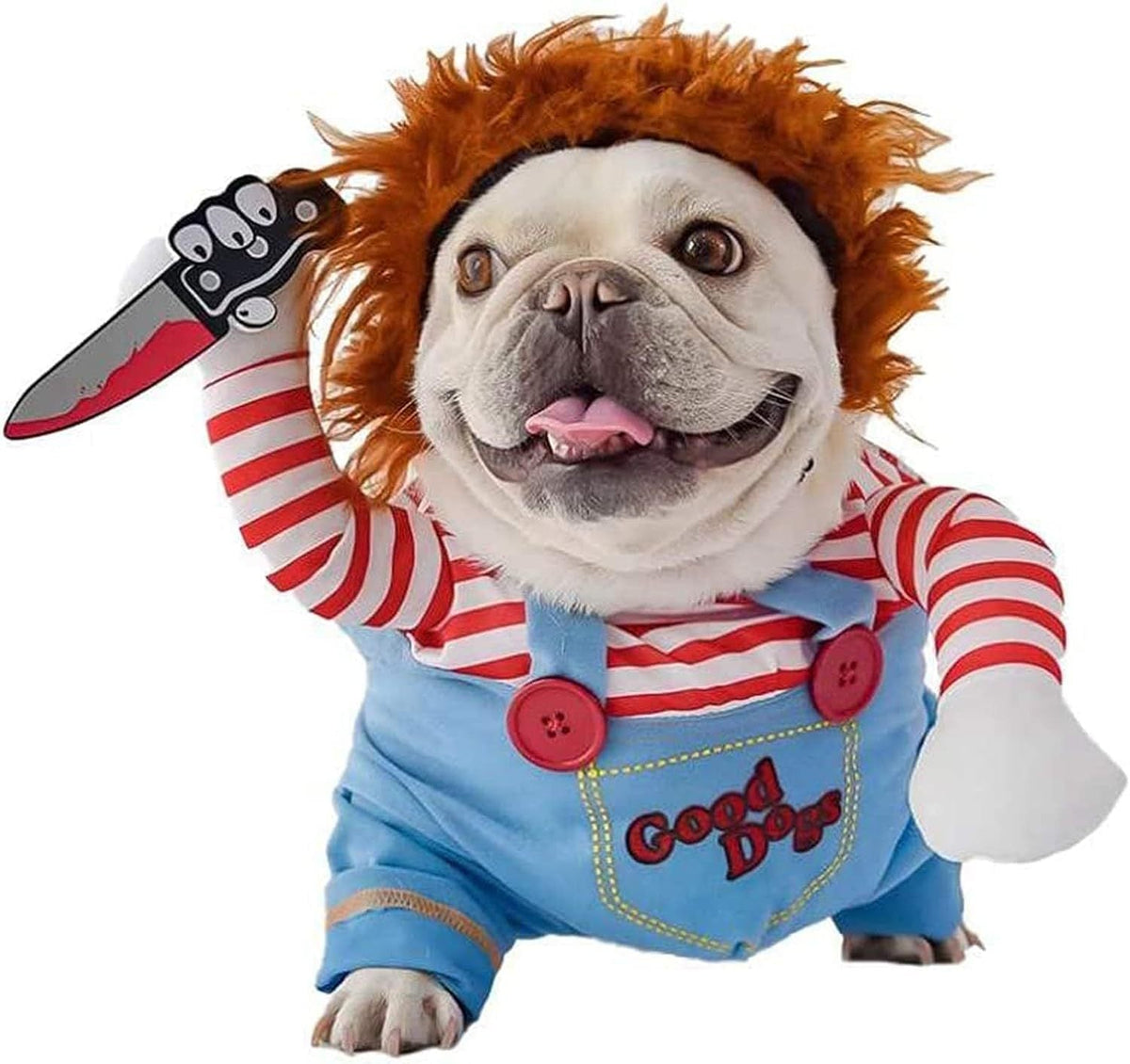 Knife-Prop Pet Costume Overalls