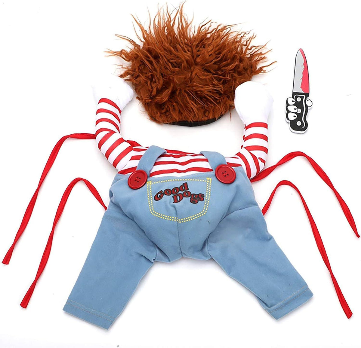 Knife-Prop Pet Costume Overalls