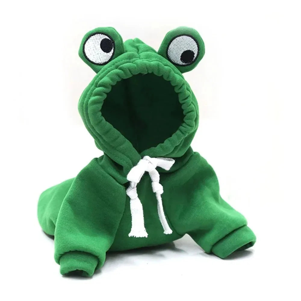 FrogHop Fleece Dog Hoodie