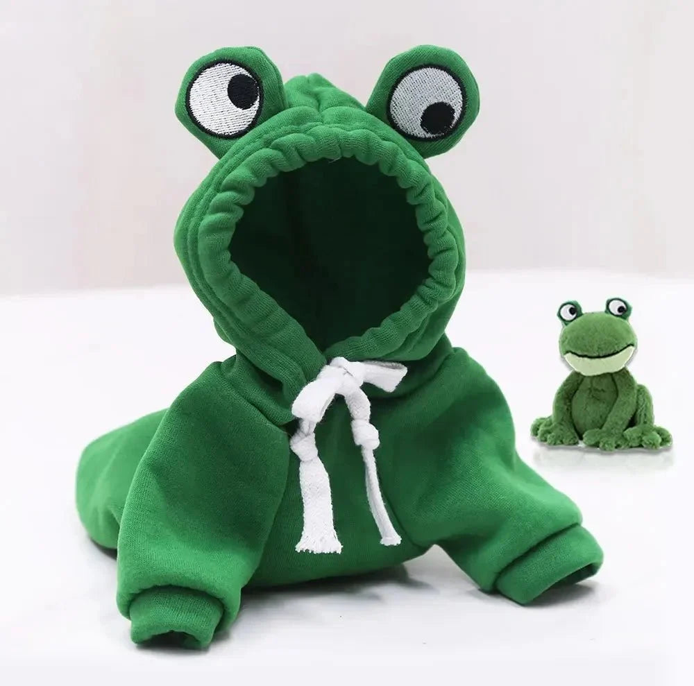 FrogHop Fleece Dog Hoodie