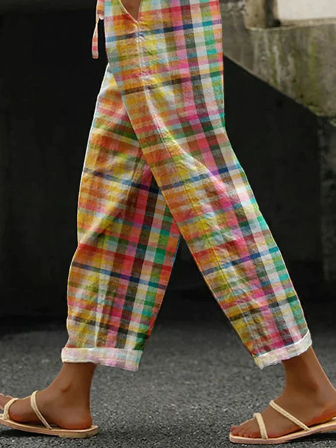 Zenaria | Comfortable Striped Trousers