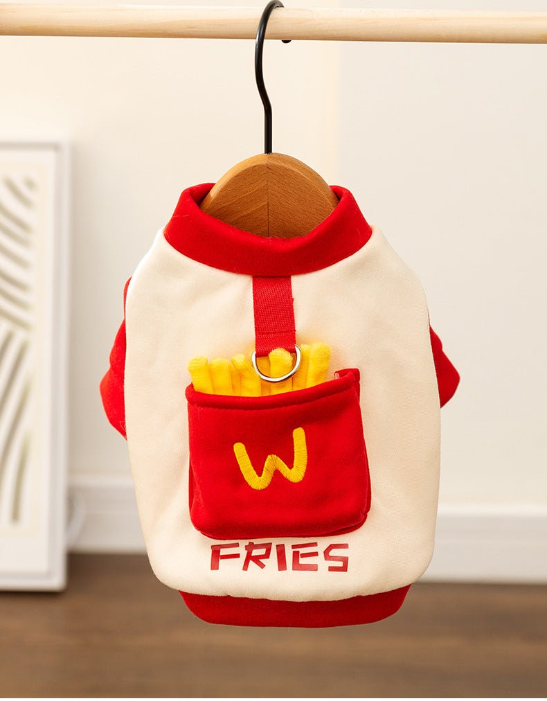 French Fries Pocket Pet Hoodie