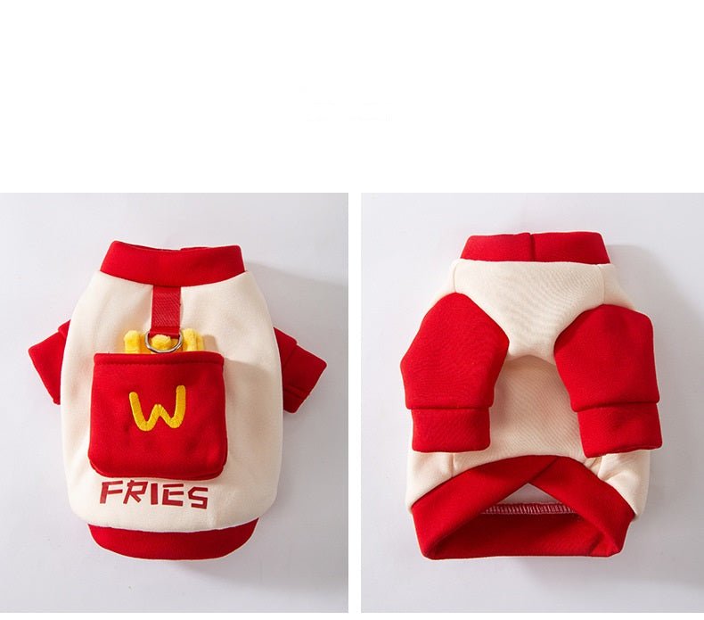 French Fries Pocket Pet Hoodie
