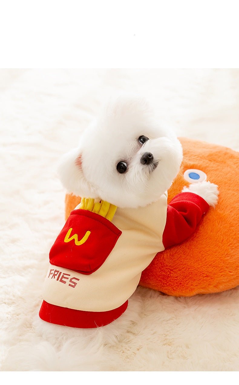 French Fries Pocket Pet Hoodie