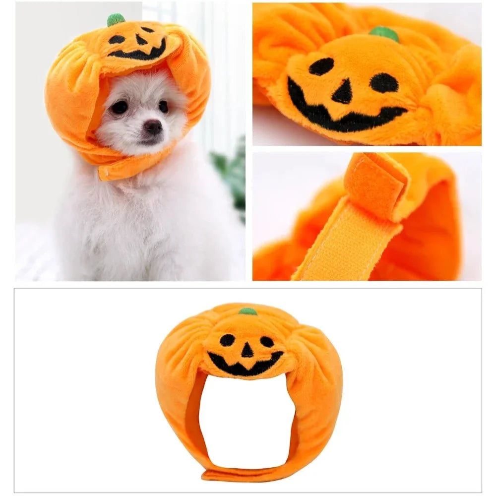 Pumpkin Halloween Pet Hat