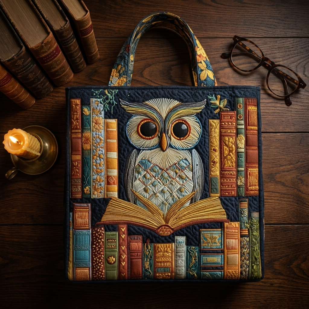 Borsa Artigianale - Gufo e Libri Vintage