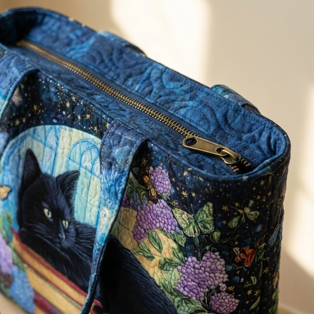 Borsa Artigianale - Gatto Nero sui Libri
