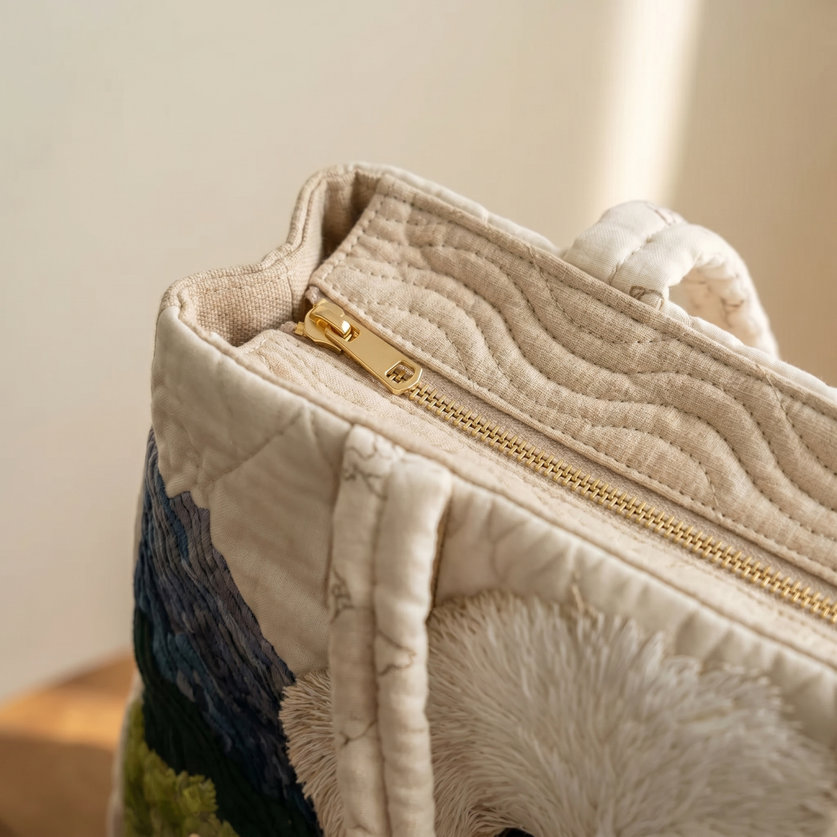 Borsa Artigianale Trapuntata - Cane Incantato