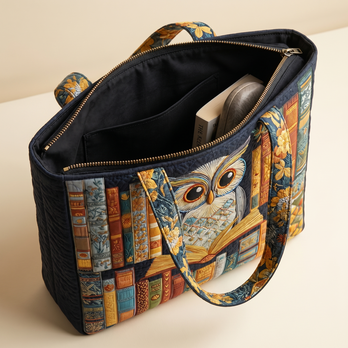 Borsa Artigianale - Gufo e Libri Vintage