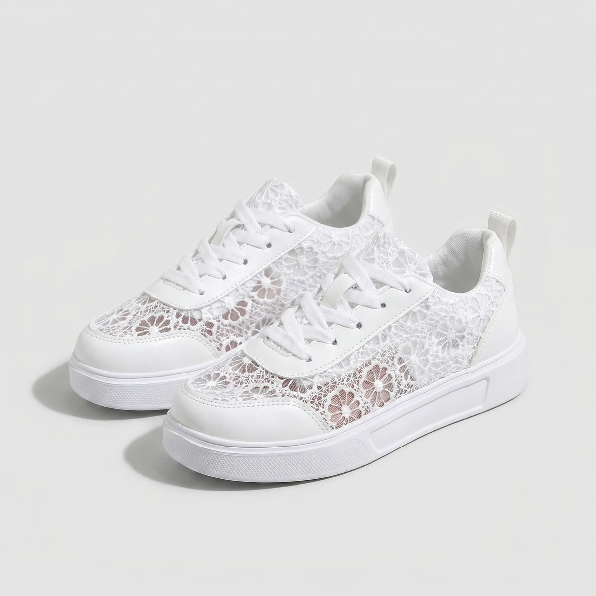 Pizzo Scarpe Floreali Comfort Traspiranti