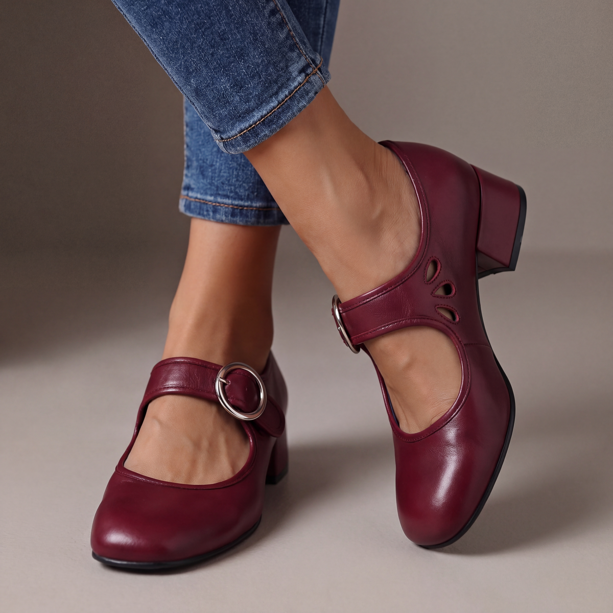 Josephine | Mary Jane Block Heels
