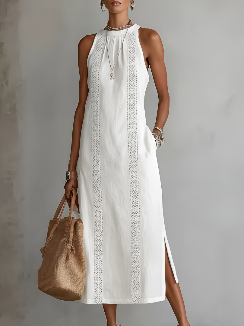 Clara | Lace-Trimmed Summer Dress