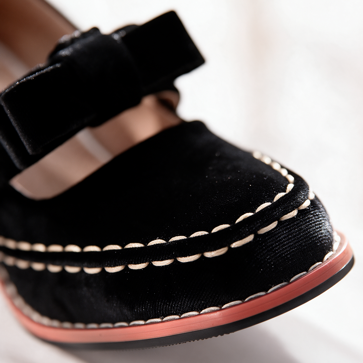 Bella Velvet Mary Jane Heels