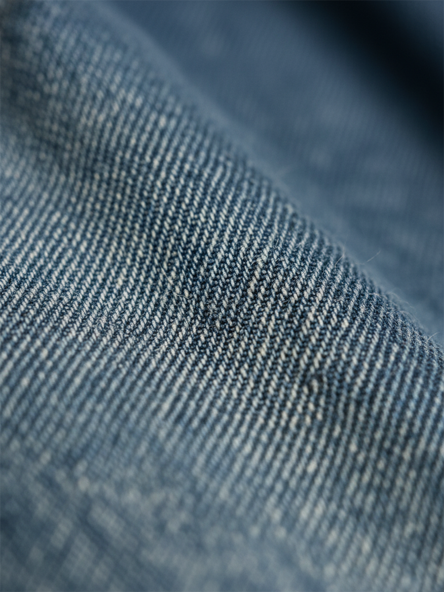Miranda - Abito Maxi in Denim Lavato Vintage con Sensazione di Cotone Morbido