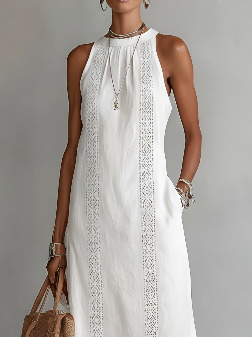 Clara | Lace-Trimmed Summer Dress