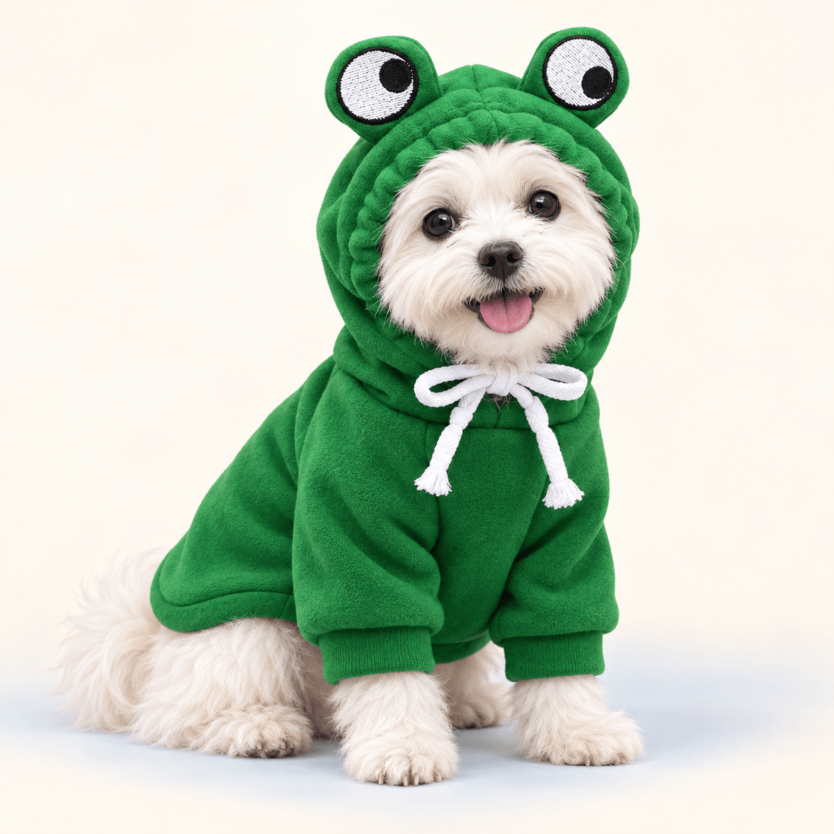 FrogHop Fleece Dog Hoodie