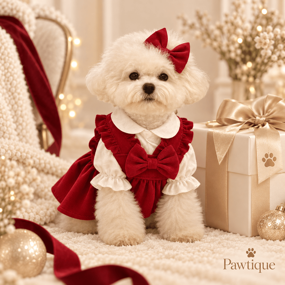 RubyBelle Three-Piece Dog Dress Set