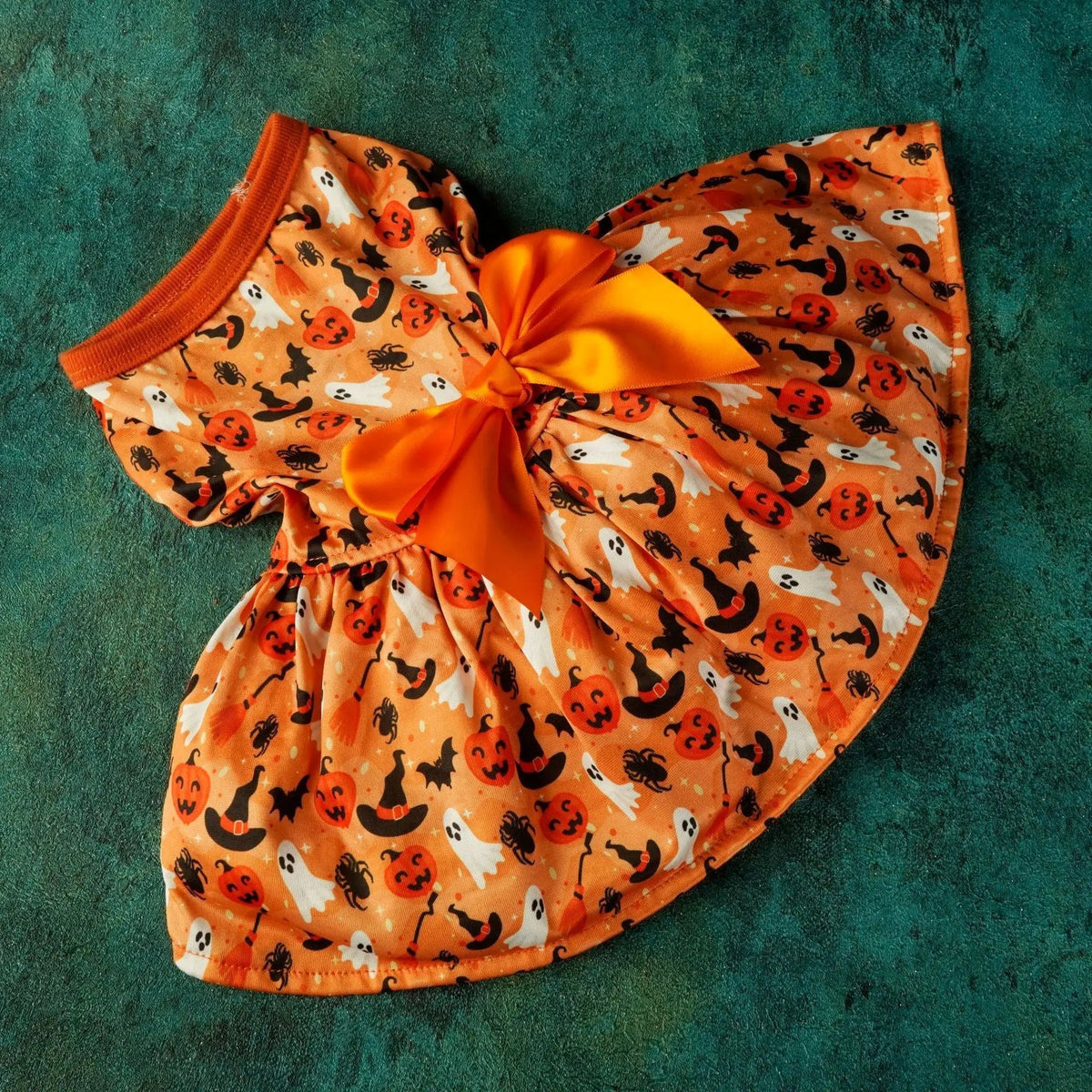 Pumpkin Halloween Dog Dress