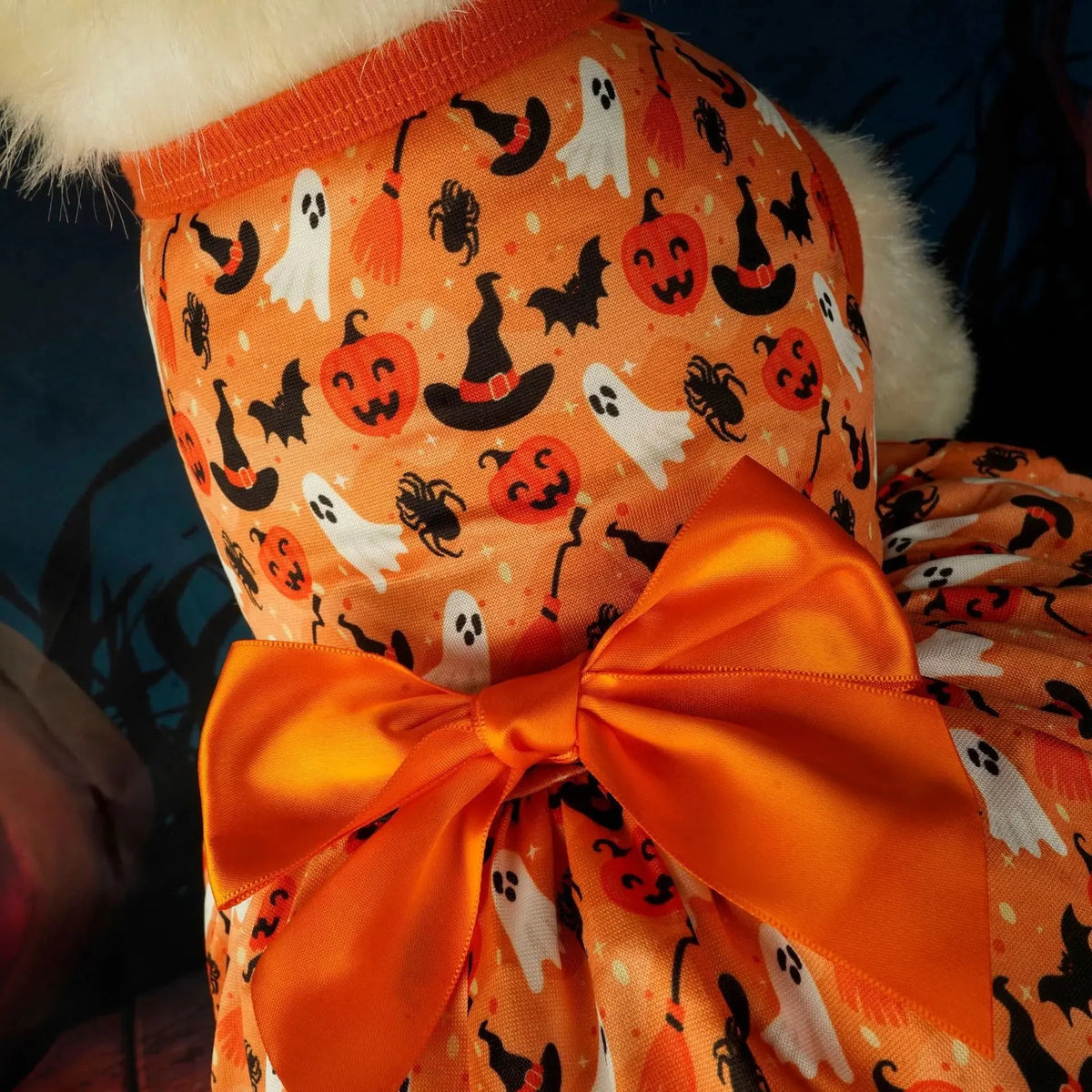Pumpkin Halloween Dog Dress