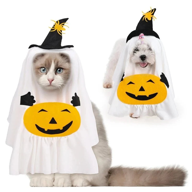 Pumpkin Ghost Pet Costume