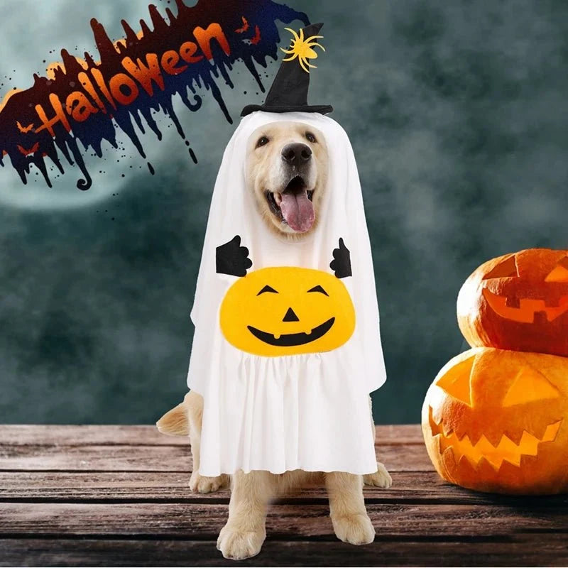 Pumpkin Ghost Pet Costume