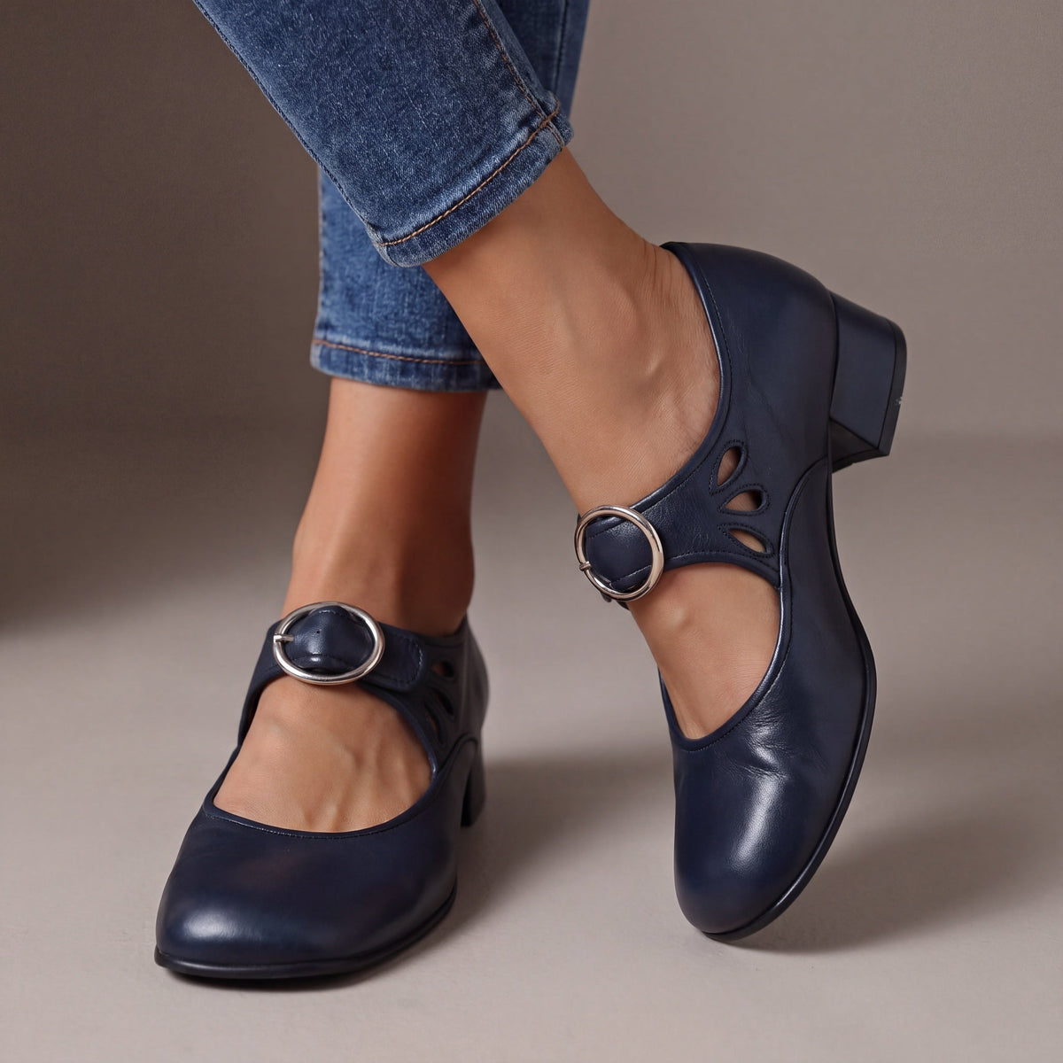 Josephine | Mary Jane Block Heels