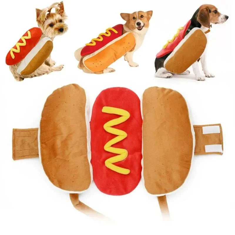 Adjustable Hot Dog Pet Costume
